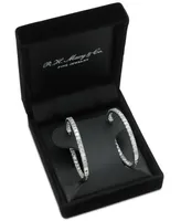 Diamond In and Out Earrings (5 ct. t.w.) in 14k White Gold