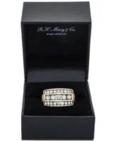 Men's Diamond Linear Cluster Ring (2 ct. t.w.) 10k Gold