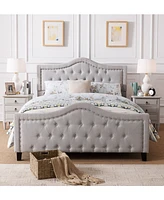 Bazine Queen Upholstered Bed with Footboard