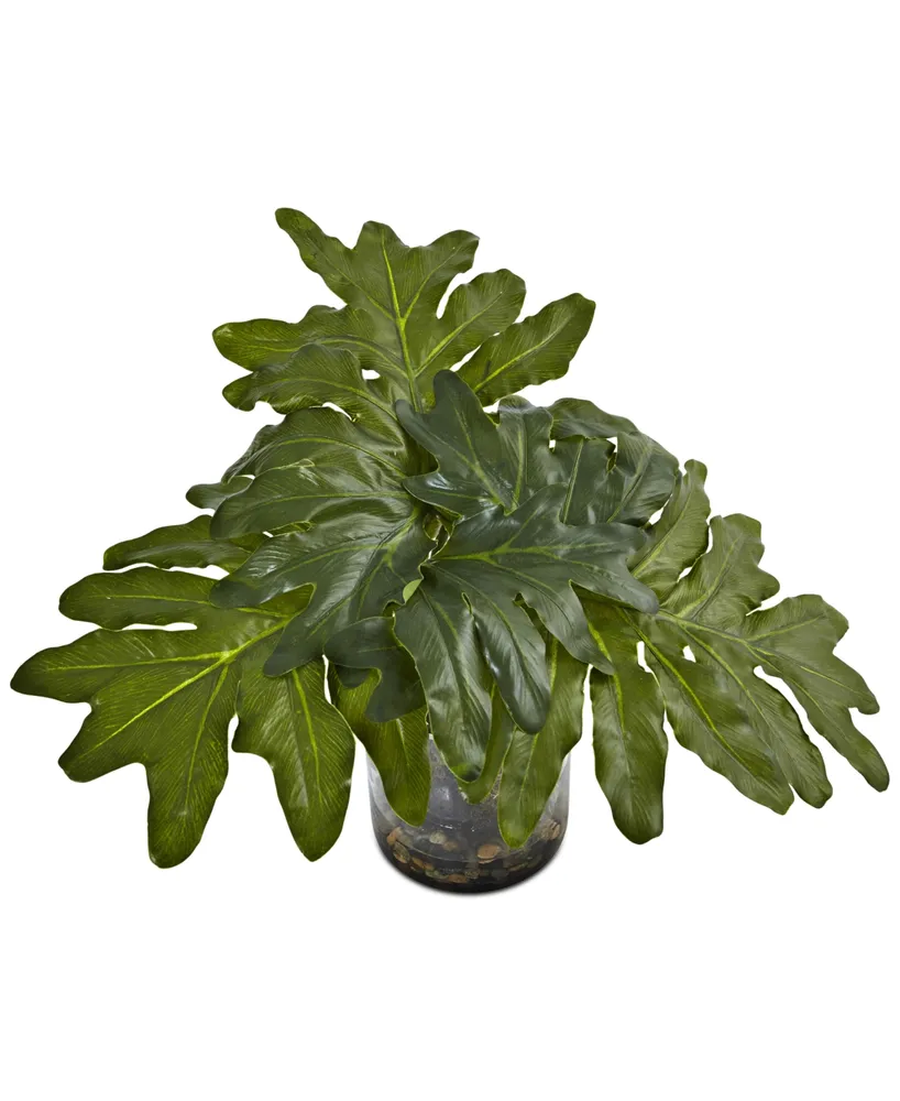 Nearly Natural Philodendron Artificial Arrangement in Vase