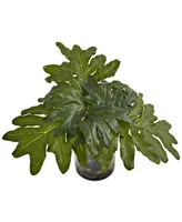 Nearly Natural Philodendron Artificial Arrangement in Vase