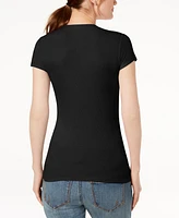 I.n.c. International Concepts Women's Ribbed V-Neck Top, Created for Macy's