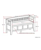 Fernley Storage Entryway Bench