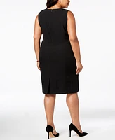 Kasper Plus Size Sleeveless Sheath Dress