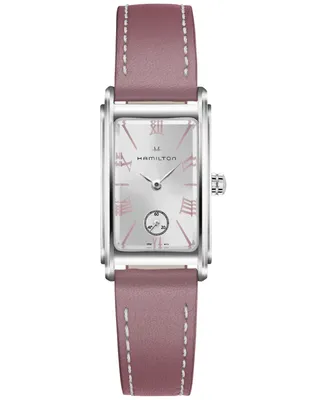 Hamilton Women's Swiss Ardmore Rose Leather Strap Watch 18.7x27mm