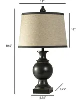 StyleCraft Noir Table Lamp