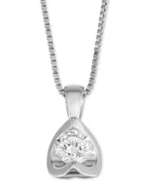 Diamond Tension-Set 18" Pendant Necklace (5/8 ct. t.w.) 14k White, Yellow or Rose Gold