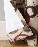 Celestial Print Semi-Sheer Grommet Curtain Panel
