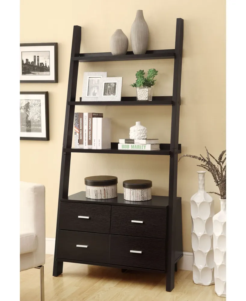 Wingate Contemporary Leaning Bookcase