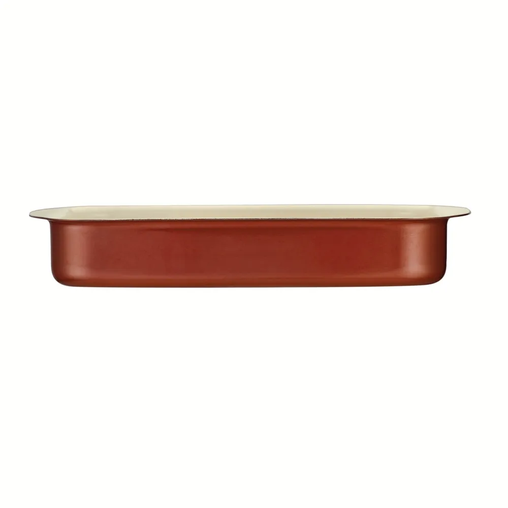 Tramontina Style Ceramica Metallic Copper 14 x 10 in Roasting Pan