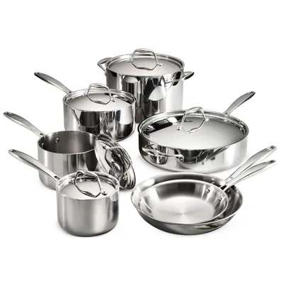 Tramontina Gourmet Tri-Ply Clad 12 Pc Cookware Set