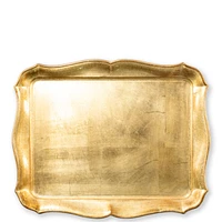 Vietri Florentine Wooden Rectangular Tray