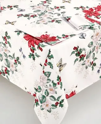 Lenox Butterfly Meadow Poinsettia Table Linens Collection