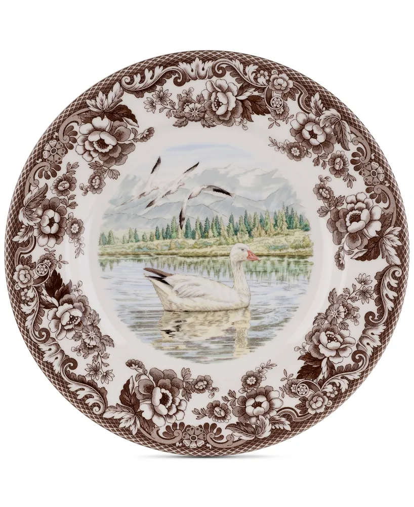 Spode Woodland Snow Goose Dinner Plate