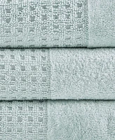 Madison Park Spa Waffle Jacquard Luxury Combed Cotton 6-Pc. Bath Towel Set