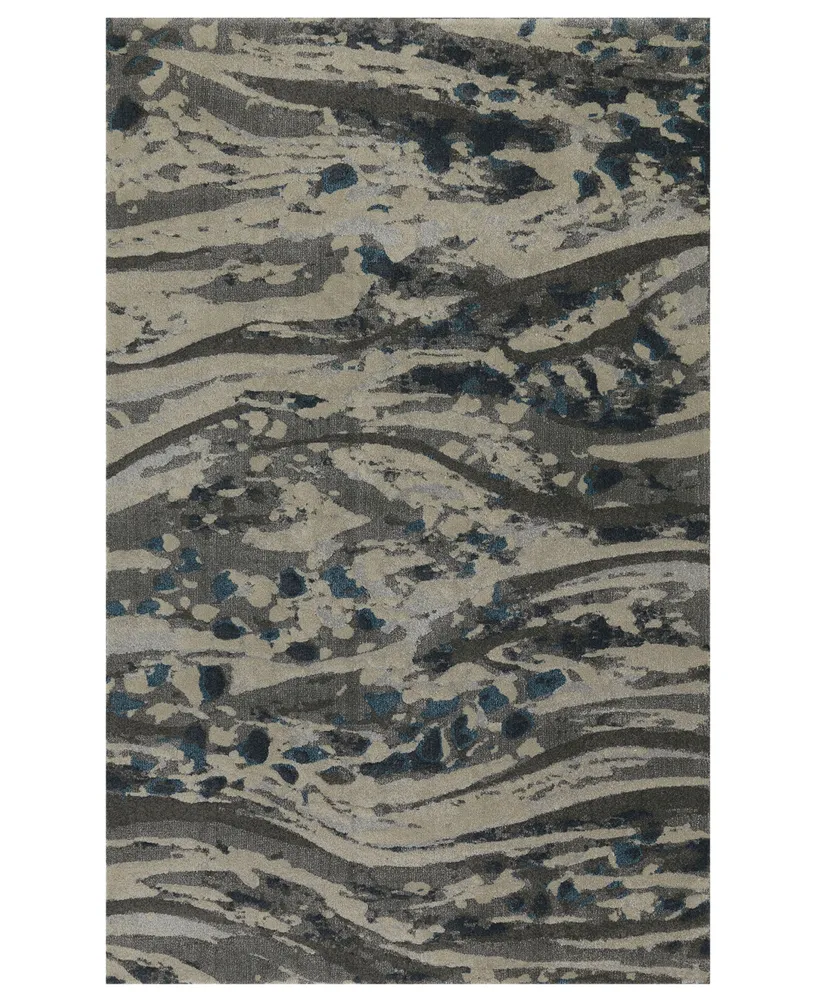 D Style Mosaic Snap 5'3" x 7'7" Area Rug