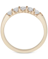 Diamond Five-Stone Ring (1/2 ct. t.w.) 14k White or Yellow Gold