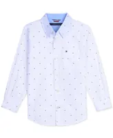 Tommy Hilfiger Little Boys Fred All Over Print Button-Down Shirt