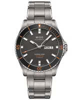 Mido Men's Swiss Automatic Ocean Star Captain V Titanium Bracelet Watch 42.5mm