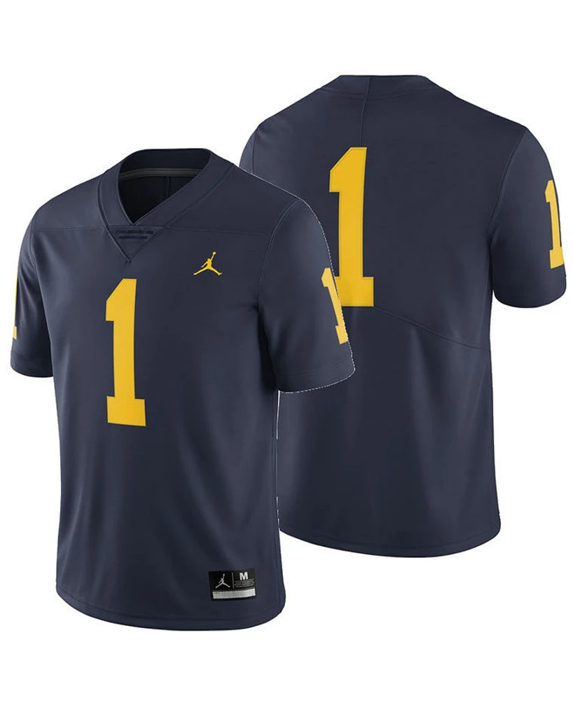 Jordan Big Boys #1 Michigan Wolverines Team Replica Football Jersey