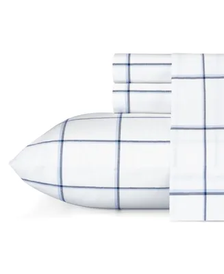 Nautica Plot Cotton Percale 4-Piece Sheet Set, King