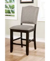 Numara Dark Walnut Pub Chair (Set of 2)