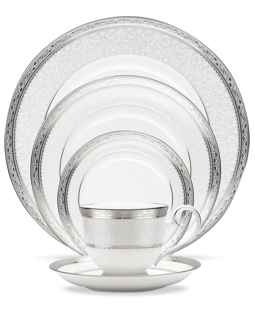 Noritake Dinnerware, Odessa Platinum 5 Piece Place Setting