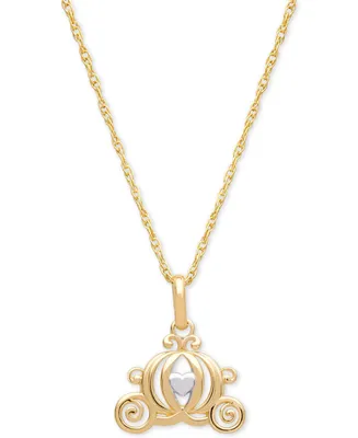 Disney Children's Carriage 15" Pendant Necklace in 14k Gold