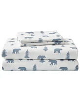 Eddie Bauer Ski Patrol Cotton Flannel 4-Piece Sheet Set, Queen