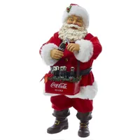 Kurt Adler 10 Inch Santa Opening Coke Tablepiece