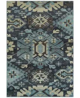 Oriental Weavers Linden 4302a Navy Blue Rug