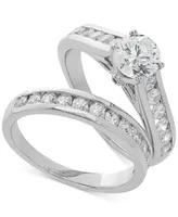 Grown With Love Igi Certified Lab Diamond Channel-Set Bridal Set (2 ct. t.w.) 14k White Gold