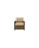 Bradenton Outdoor Wicker Arm Chair With Cushions