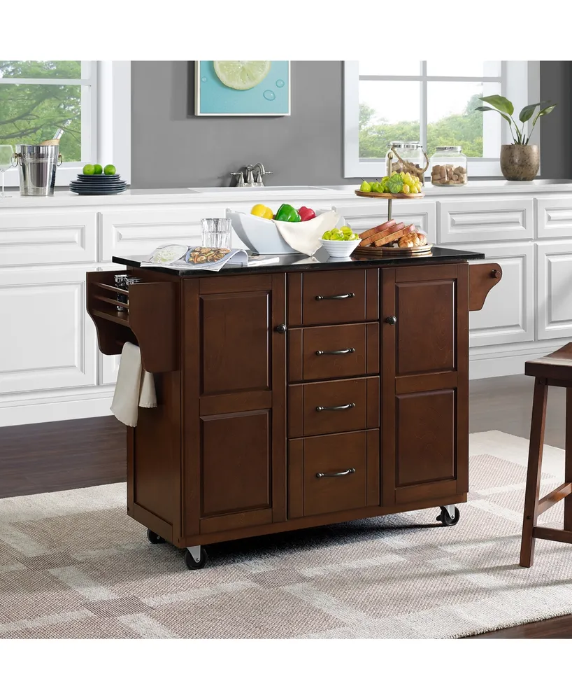 Eleanor Granite Top Kitchen Cart