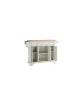 Lafayette Natural Wood Top Kitchen Island