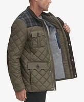 Cole Haan Mixed Media Quilted Jacket