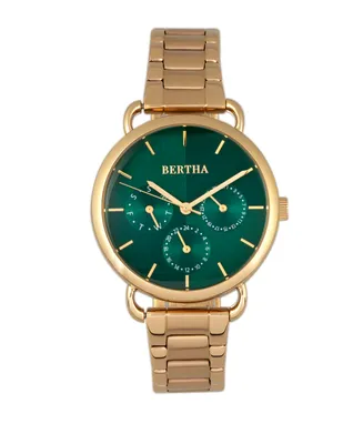 Bertha Quartz Gwen Collection Gold Stainless Steel Watch 36Mm