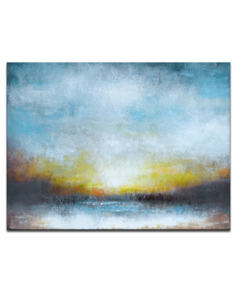 Ready2HangArt, 'Night' Abstract Canvas Wall Art, 30x40"