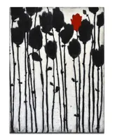 Ready2HangArt, 'Conviction' Abstract Floral Canvas Wall Art, 40x30"