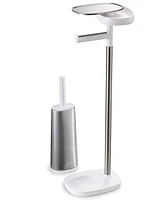 Joseph Joseph EasyStore Standing Toilet Paper Holder and Flex Steel Toilet Brush