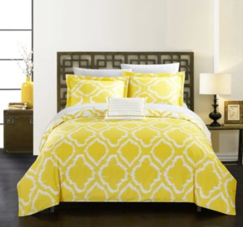 Hiend Accents Serenity Modern Woven Jacquard Mini Comforter Set