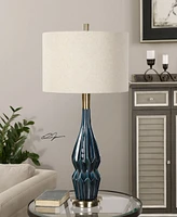 Uttermost Prussian Blue Ceramic Lamp