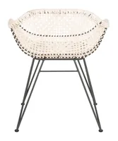 Wynona Leather Woven Dining Chair