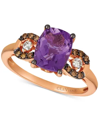 Le Vian Gemstone & Diamond Ring 14k Rose Gold or Yellow