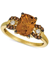 Le Vian Gemstone & Diamond Ring 14k Rose Gold or Yellow