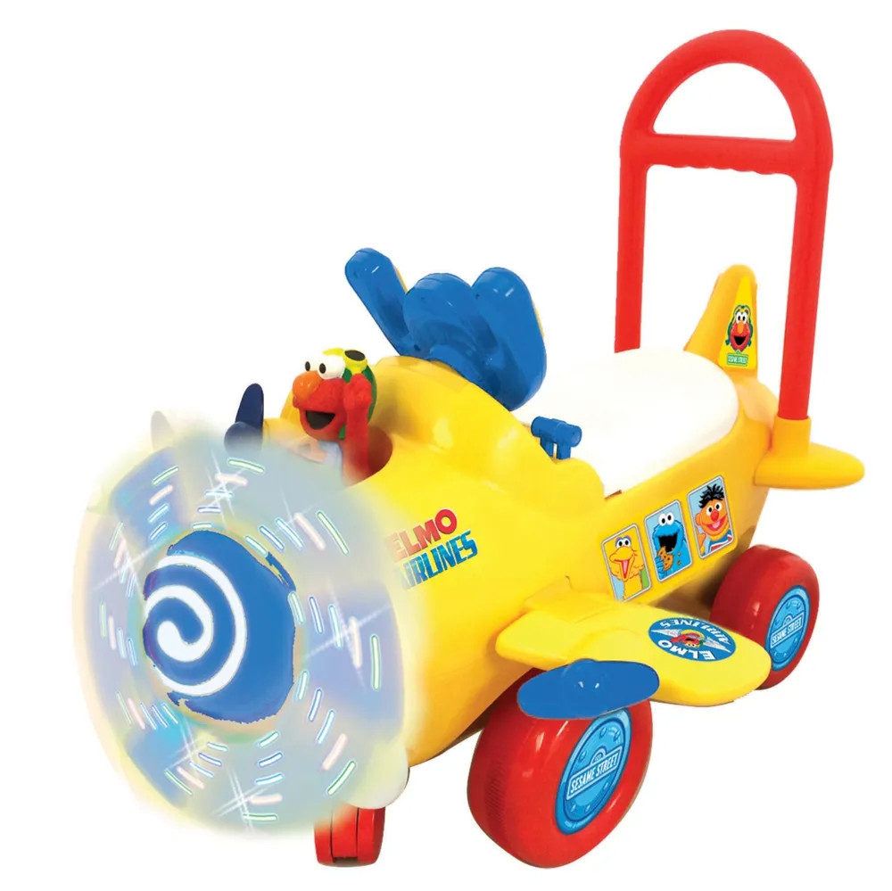 Kiddieland Sesame Street Elmos Plane Light And Sound Activity Ride On