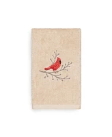 Linum Home Christmas Cardinal 100% Turkish Cotton Hand Towel