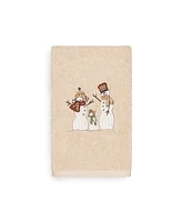 Linum Home Christmas Snow Family 100% Turkish Cotton Hand Towel