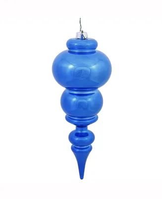 Vickerman 14" Blue Shiny Finial Christmas Ornament