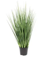 Vickerman 24" Artificial Potted Extra Full Green Grass